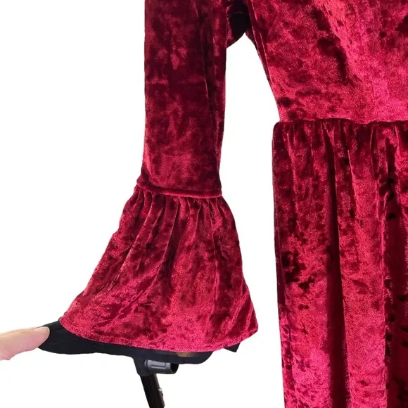 Hot Topic red bell sleeve dress small - Picture 6 of 7